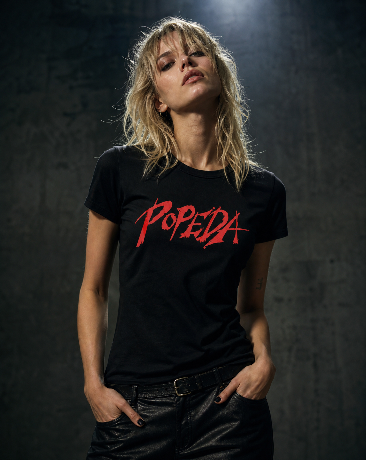 Popeda Logo – lady-fit T-paita