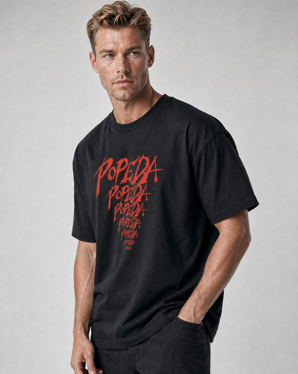 Popeda Logo – oversize T-paita